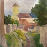Krutilla József (1930 - 2001) TEMPLOM VALAHOL HEVES MEGYÉBEN fotó
