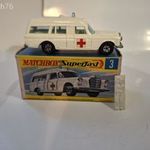 Matchbox superfast Mercedes Benz Binz' ambulance no.3 eredeti dobozában 1970 fotó