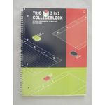 spirál füzet, A4, Fűzfő, trio, 3in1, kockás/vonalas/sima fotó