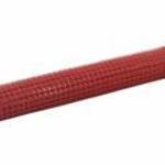 vidaXL piros PVC-bevonatú acél csirkeháló drótkerítés 10 x 1 m fotó