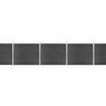vidaXL szürke WPC kerítéspanelszett 872 x 146 cm fotó