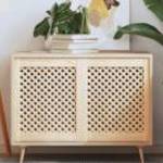 vidaXL 2 db tömör fenyőfa rácsos szekrényajtó 49, 5x61, 5 cm fotó
