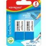 Radír, 2 db/bliszter, Keyroad Duo, fehér-kék - KEYROAD fotó