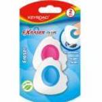 Radír, PVC mentes 2 db/bliszter Keyroad Exraser Plus vegyes színek - KEYROAD fotó