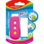 Radír, PVC mentes 2 db/bliszter Keyroad Smile Eraser vegyes színek - KEYROAD fotó