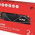 ADATA SSD 2TB - XPG GAMMIX S70 BLADE (3D, M.2 PCIe Gen 4x4, r: 7400 MB/s, w: 6800 MB/s, PS5 Ready) fotó