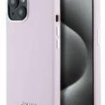 DKNY DKHMP15MSMCHLP Liquid Silicone Small Metal Logo MagSafe-kompatibilis tok iPhone 15 Plus / 14 Pl fotó