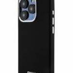 DKNY DKHMP15LSMCHLK Liquid Silicone Small Metal Logo MagSafe-kompatibilis tok iPhone 15 Pro - fekete fotó