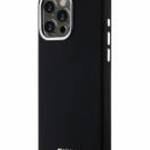 DKNY DKHMP15XSMCHLK Liquid Silicone Small Metal Logo MagSafe-kompatibilis tok iPhone 15 Pro Max - fe fotó