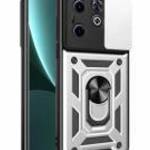 Defender műanyag telefonvédő (ütésállóság, szilikon belső, tartógyűrű, kameravédő) EZÜST Infinix Hot fotó