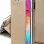Tok álló, bőr hatású (FLIP, oldalra nyíló, asztali tartó, rombusz) ARANY Motorola Edge 50 Pro 5G - g fotó