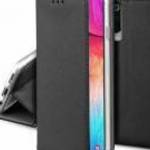 Tok álló, bőr hatású (FLIP, oldalra nyíló, asztali tartó, rombusz) FEKETE Motorola Edge 50 Pro 5G - fotó