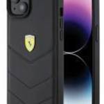 Ferrari FEHCP15MRDUK iPhone 15 Plus / 14 Plus 6.7" fekete keménytok steppelt fém logóval fotó