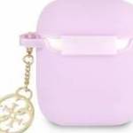 Guess GUA2LSC4EU Silicone Charm 4G Collection tok AirPods 1/2 - lila fotó