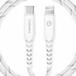ENERGEA kabel Nyloflex USB-C - Lightning C94 MFI 1, 5m fehér fotó
