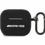 Airpods 3 szilikon tok akasztóval, fekete, AMG AMA3RBK - Mercedes fotó