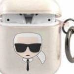 Karl Lagerfeld KLA2UKHGD AirPods 1/2 tok arany csillogó Karl's Head fotó