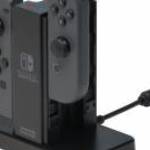 Hori Charge Stand, Nintendo Switch, Quad, Joy-Con, Official, Fekete, Kontroller töltőállomás - HORI fotó
