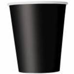 Fekete papírpohár - 266 ml, 8 db / csomag fotó