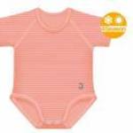 J Bimbi kombidressz 0-36 hó biopamut 4 Seasons csíkos coral 12030 - Egyéb fotó
