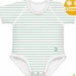 J Bimbi kombidressz 0-36 hó bambusz 4 Seasons csíkos aqua zöld 12044 fotó
