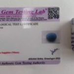 Zafír certifikáttal - 3, 99 ct, 12, 2x9, 7x4, 2 mm (4461) fotó