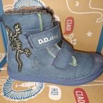 D.D. Step fiú bélelt "fluoreszkáló" bőrcipő 29 - Royal Blue AKCIÓS!!! fotó