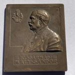 Bányászati bronz plakett 1912-ből / Kissármási Mály Sándor több mint 100 éves bronz... fotó