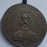 Szárnovszky Ferenc (1863-1903) Szent László bronz emlékérem - 1892 / Ez is scak 1 Forint fotó