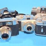 5 db hibás fényképezőgép egyben zorki minolta voigtländer.. fotó