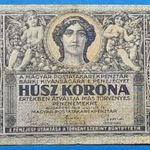 1919 -es 20 Korona Tanácsköztársaság "Júliusi" változatú bankó Ritkább !!! VF- (L3550) fotó