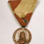 1928 SZENT ISTVÁN ÖNKÉNTES TŰZOLTÓ BRONZ ÉREM SZALAGGAL ( ESZTERGOM ) ! fotó