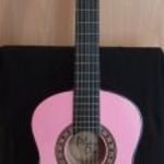 Klasszikus gitár - 3/4 méret - gyermek gitár - Rózsaszín fotó