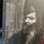 Pap Zsolt festménye szignozott.portré 50x61cm fotó