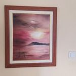 Hangulatos Tóth Oszkár festmény (?) 55x64 cm szignózott fotó