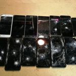 Összetört érintőképernyős telefon csomag - Huawei, Samsung, LG fotó
