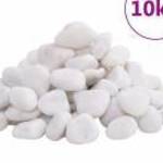 vidaXL fehér csiszolt kavics 2-5 cm 10 kg fotó