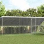 vidaXL Csirkeketrec Ezüst 600 x 200 x 198.5 cm Horganyzott acél fotó
