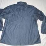 férfi kék hosszú ujjú patentos ing 3XL 47/48 mb: 142 cm h: 80 cm George fotó