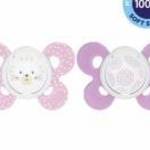 CHICCO Physio Comfort szilikon cumi 6-16 hónapos lány - macska/pöttyök 2 db fotó