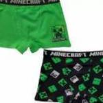 Minecraft Green gyerek boxeralsó 2 darab/csomag 8 év / 128 cm fotó