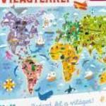VILÁGTÉRKÉP - FEDEZD FEL A VILÁGOT! PUZZLE (168DB-OS) - MIMORELLO KIADÓ fotó