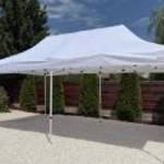 3x6 HEX40 fehér erős vízálló pavilon piaci rendezvény horgász sátor 350g/m2 fotó