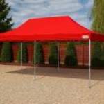 3x6 HEX40 piros erős vízálló pavilon piaci rendezvény horgász sátor 350g/m2 fotó