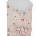 EKO Takaró pamutból kókusz kivehető betéttel és masnival My farm Powder pink 75x75 cm fotó