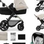 KINDERKRAFT Babakocsi kombinált Moov 2 3v1 Moonlight Grey - habkerekek fotó