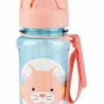 SKIP HOP Zoo Tritán Szívószálas Palack 355ml Cica 12hó+ - SKIPHOP fotó