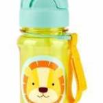 SKIP HOP Zoo Tritán Szívószálas Palack 355ml Oroszlán 12hó+ - SKIPHOP fotó