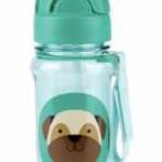 SKIP HOP Zoo Tritán Szívószálas Palack 355ml Mopsz 12hó+ - SKIPHOP fotó