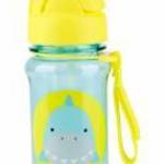SKIP HOP Zoo Tritán Palack szívószállal 355ml Cápa 12m+ - SKIPHOP fotó